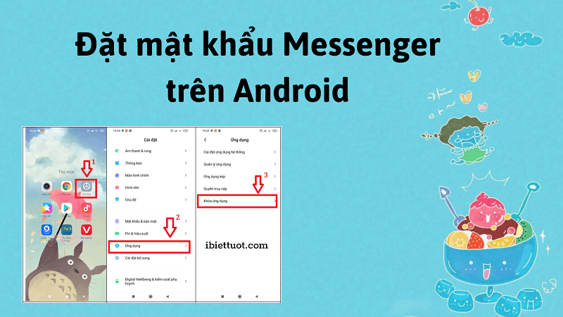 cách đặt mật khẩu messenger trên android