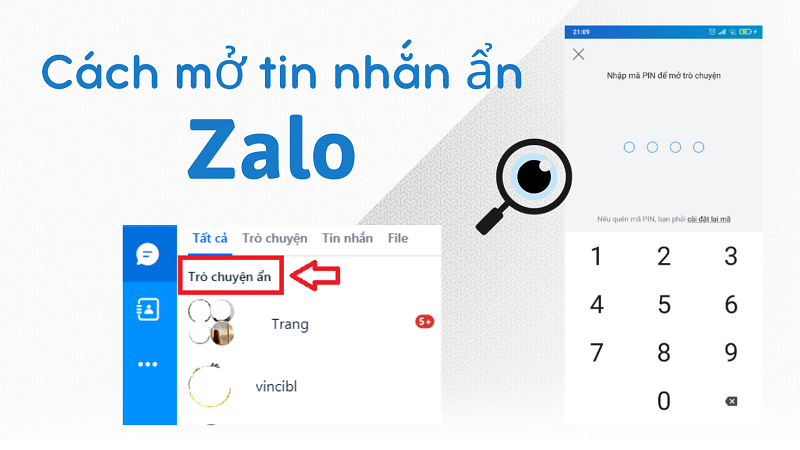 Cách mở tin nhắn ẩn Zalo update MỚI nhất