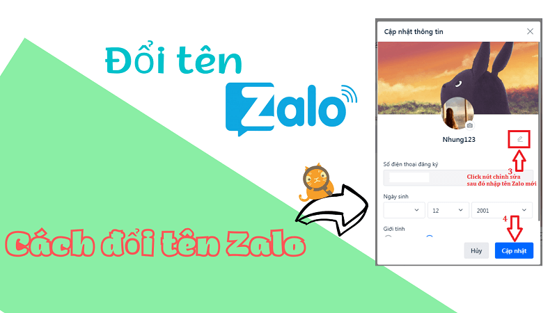 Cách đổi tên Zalo trên điện thoại và máy tính trong 1 nốt nhạc